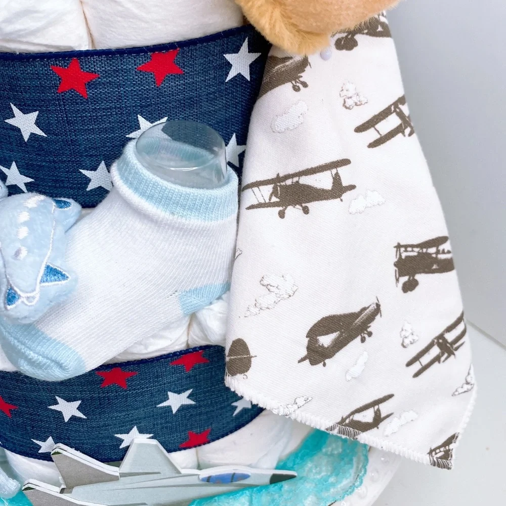 Aviator Pilot Diaper Cake